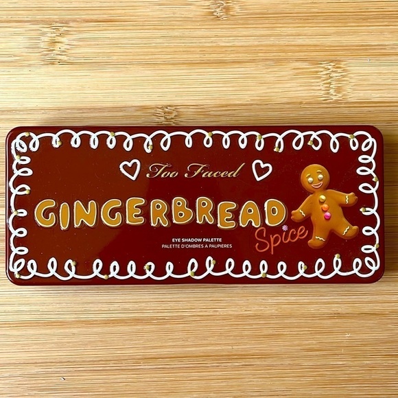 Brand New Too Faced Gingerbread Eyeshadow Palette & Betsey Johnson Earrings Set - Picture 3 of 14